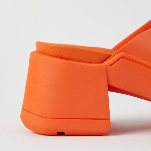 E8 By Miista Blissa Mule Heel in Orange - Picture 3 of 8